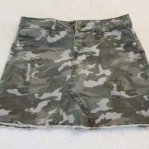 Justice Camouflage Mini Skirt